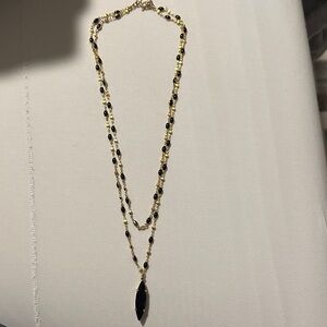 Elegant Black and Gold Necklace